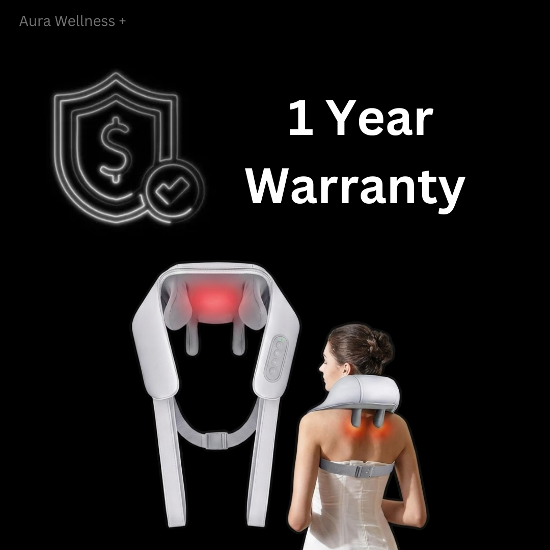 Aura Wellness Plus™ Neck and Back Massager (Wireless and Rechargable)
